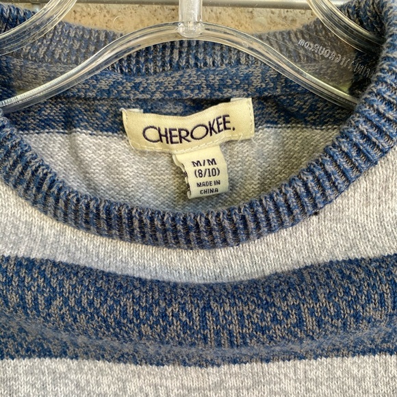 Set of 2 Boy's Striped Sweater Size M 8/10 - Picture 6 of 7
